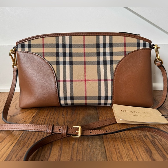 Burberry Horseferry Check Small Chichester Clutch Crossbody Bag - Picture 1 of 11